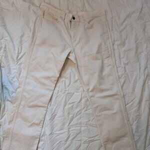 LEVI'S 511 Jeans Mens White / Ivory Slim Straight W36 L30